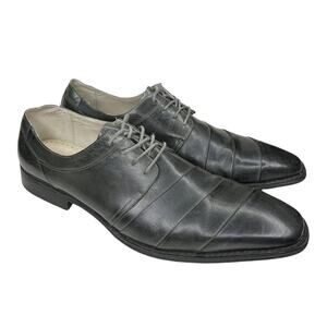 Giovanni 6402 Gray Leather Derby Shoes